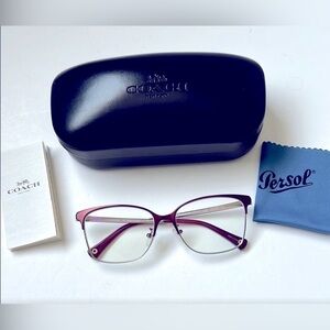 Coach Olivia Women's Glasses 9167(Satin Burgundy /Shiny Gold)Frame HC5048